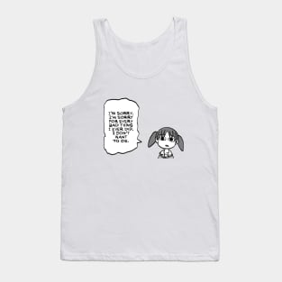 Mudwizard draws that panel of chiyo chan having an emotional breakdown / funny azumanga daioh Tank Top